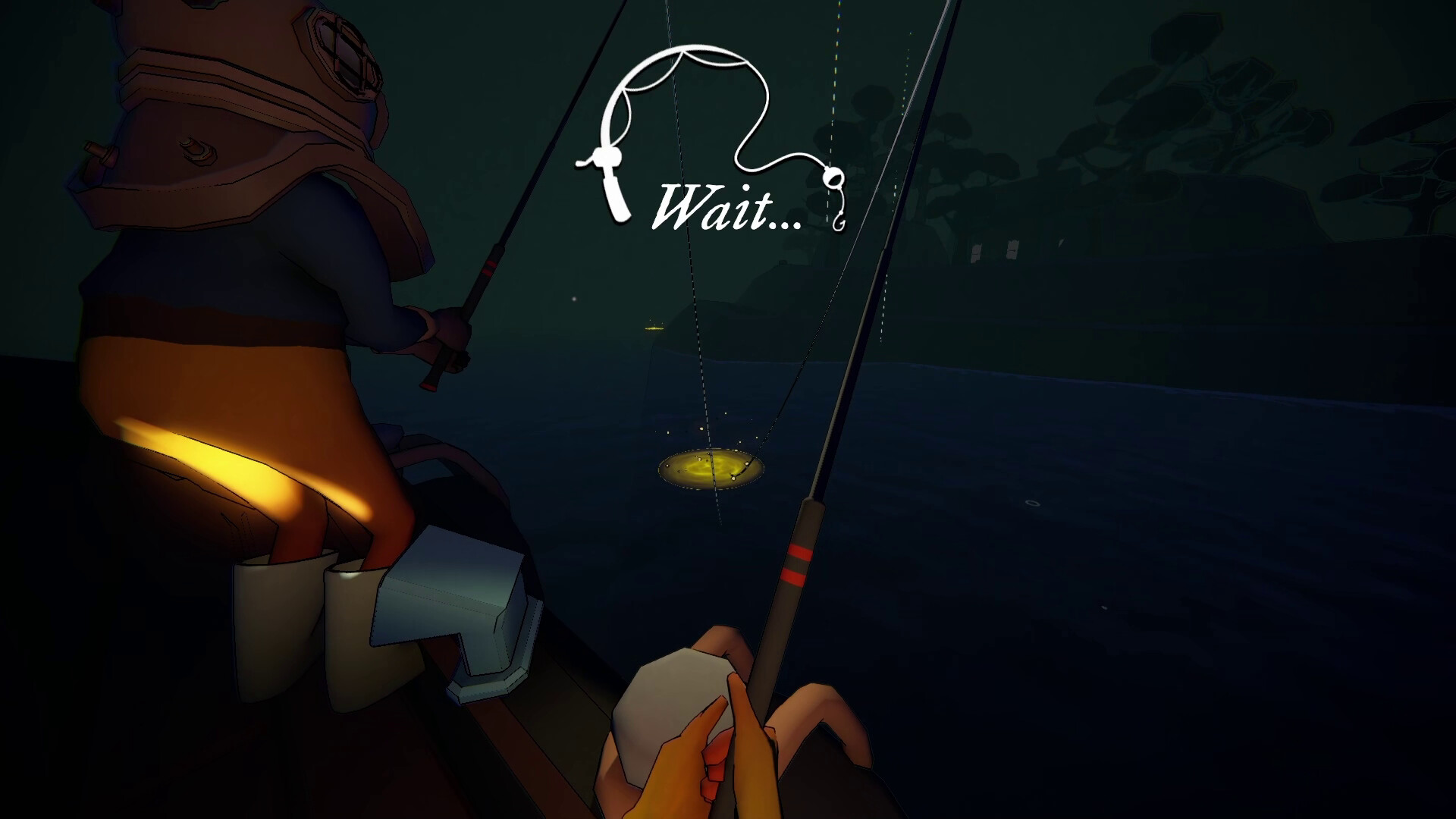 玩家在充滿迷霧的海域進行探索與垂釣