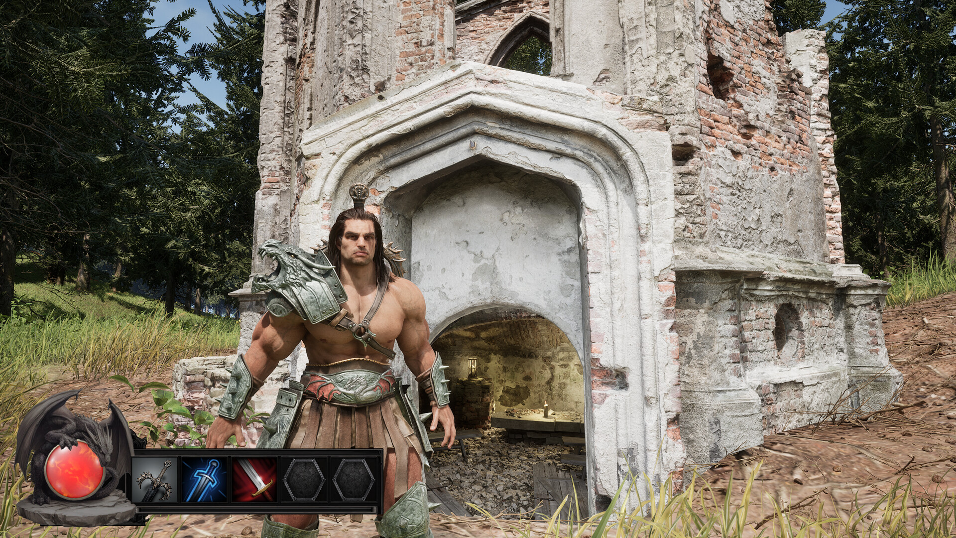 戰鬥中的動態模糊效果,增強了動作的流暢感。