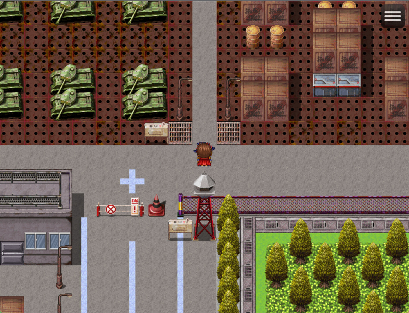 戰鬥畫面展示，角色與敵人的對峙，顯示出簡潔有力的戰鬥風格