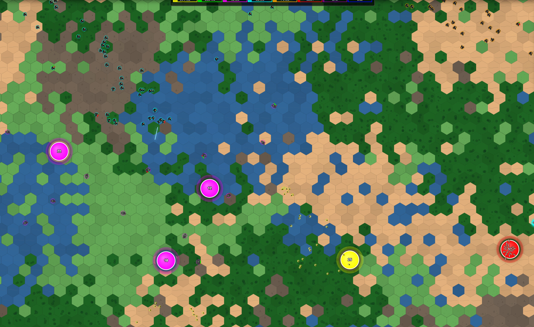 戰役模式的地圖介面