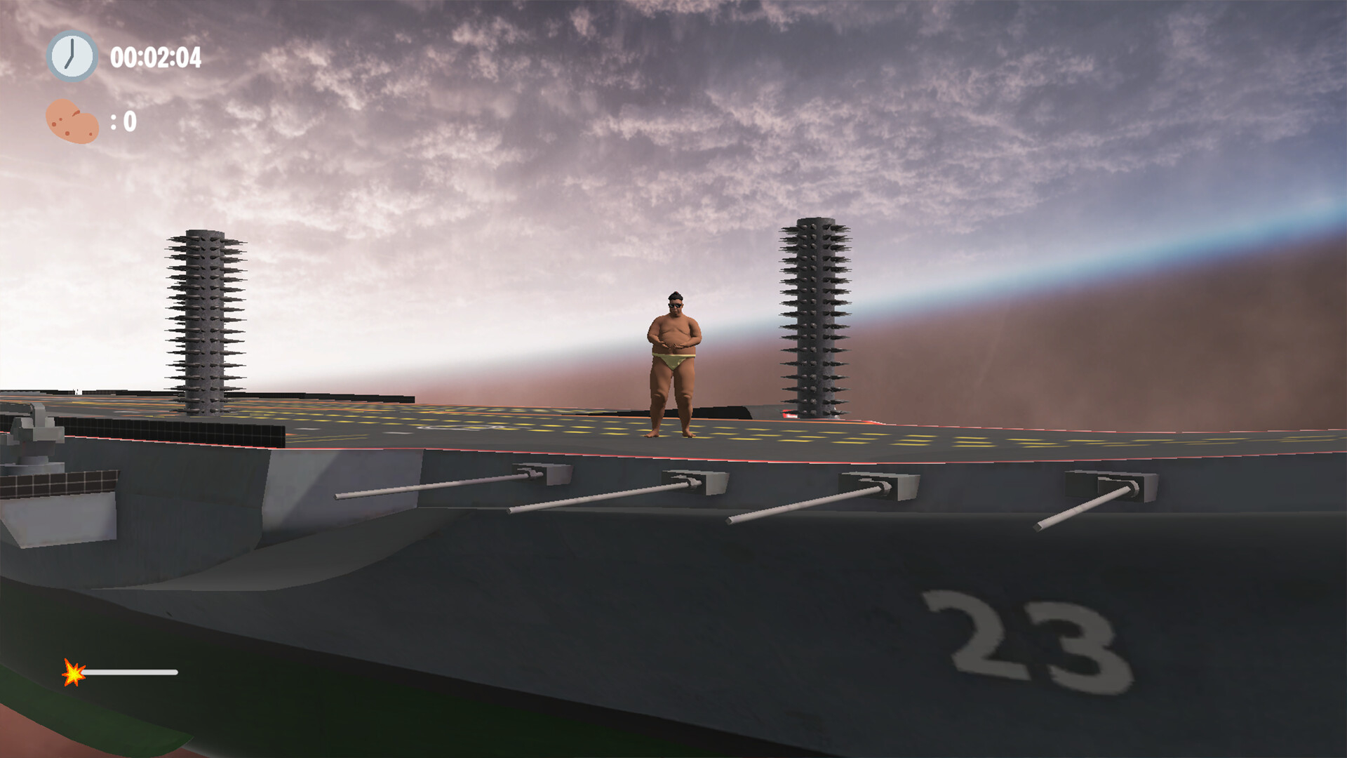 複雜的機械機關與跳台，展示了遊戲中後期的關卡設計，需要極高的操作技巧。