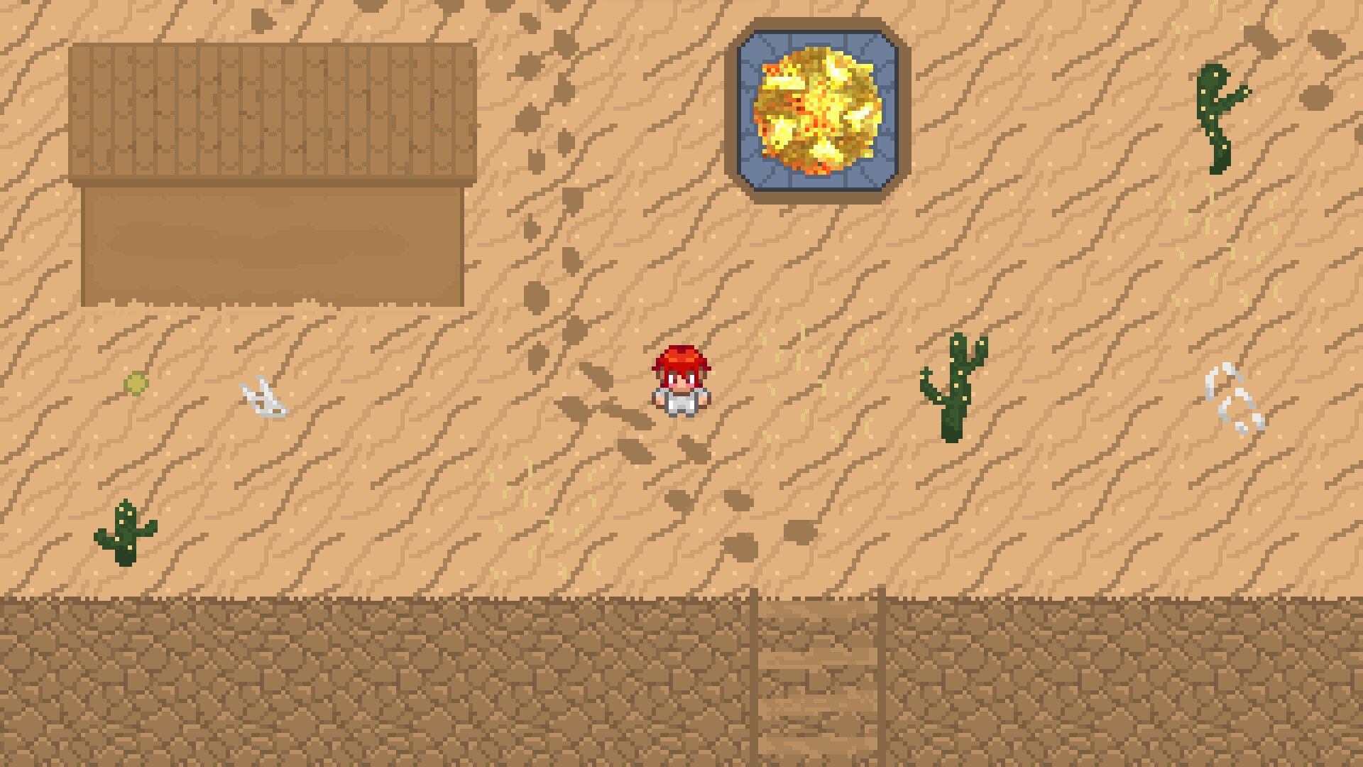 Project Yoake 遊戲截圖:復古像素風格