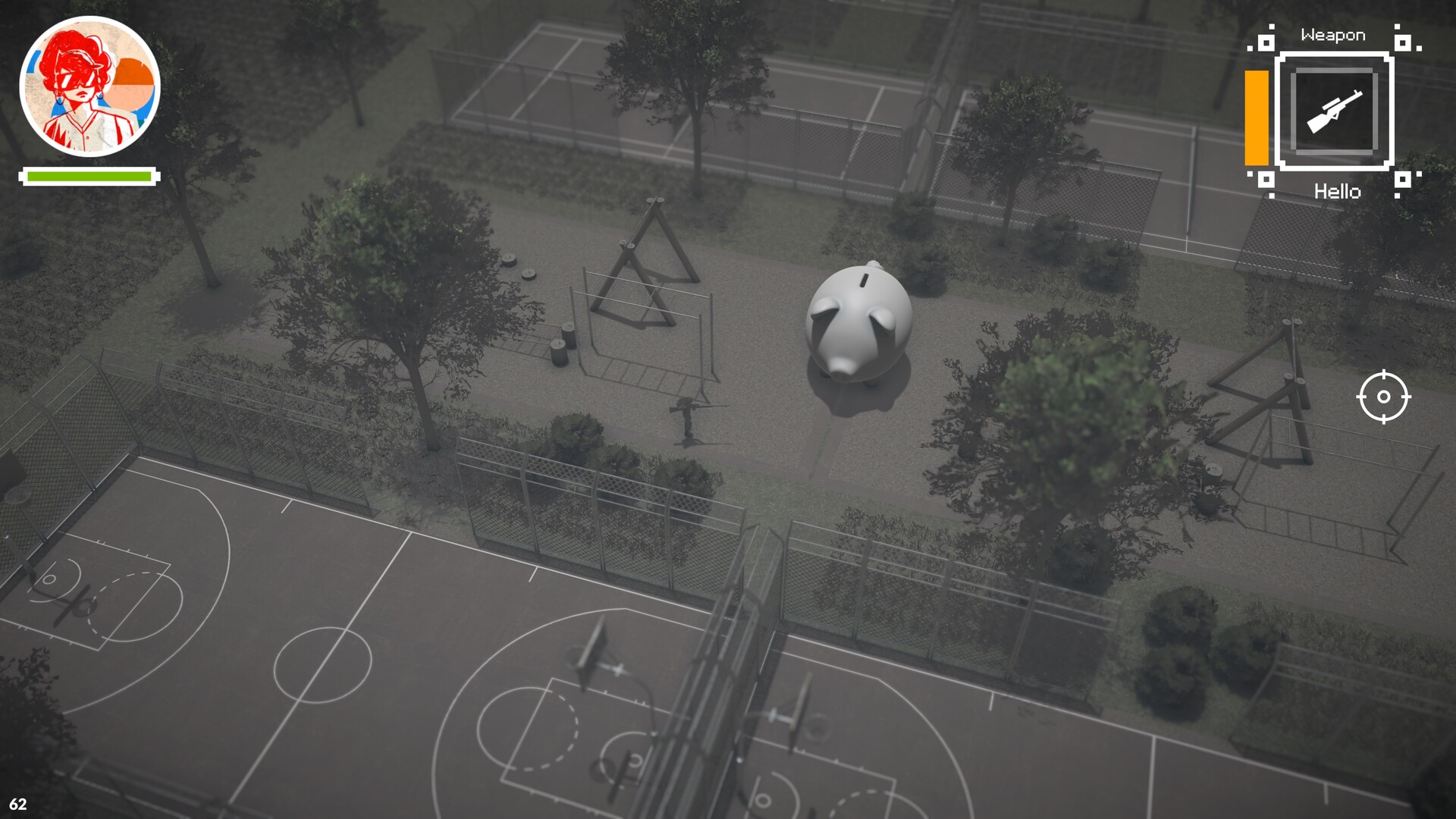 特工在開闊地帶與多名敵人對峙的緊張瞬間