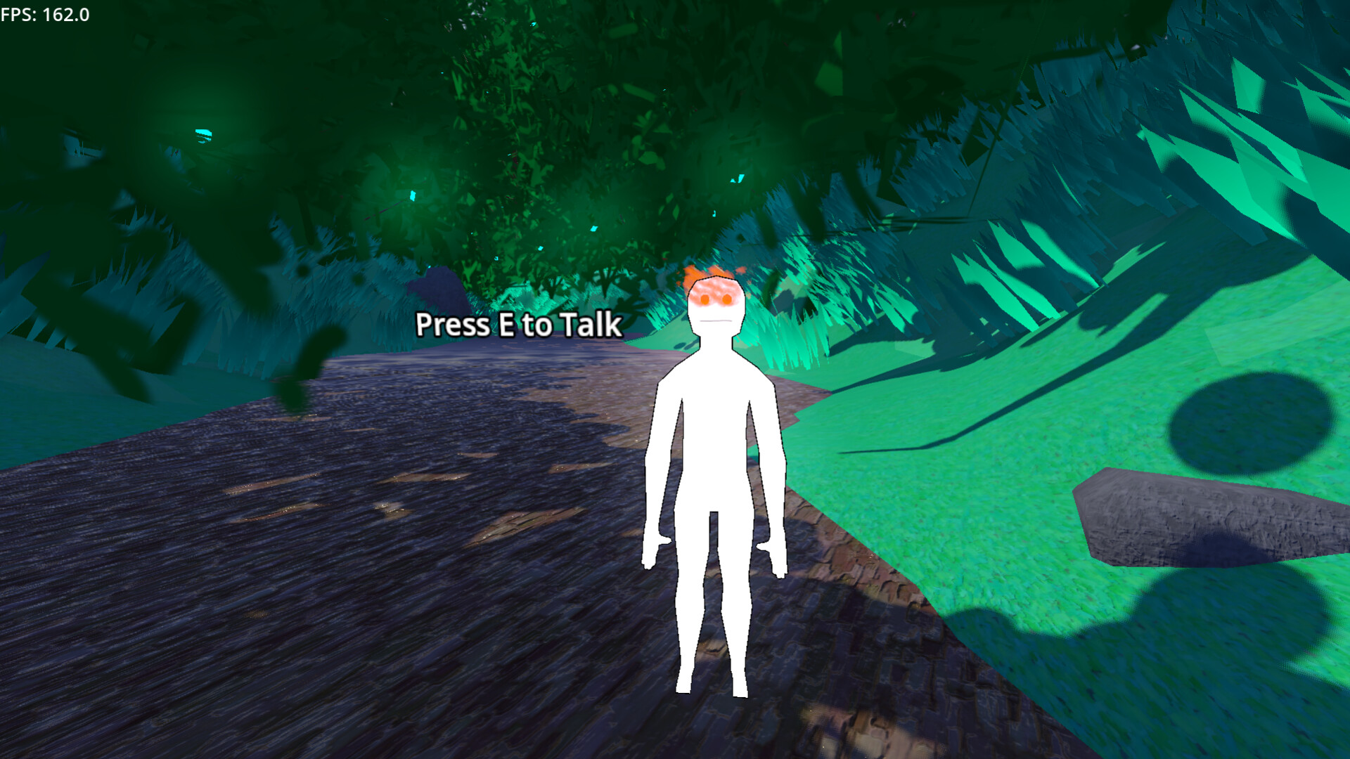 遊戲中的戶外場景,陽光灑落在草地上,營造出寧靜且適合沉思的氛圍。