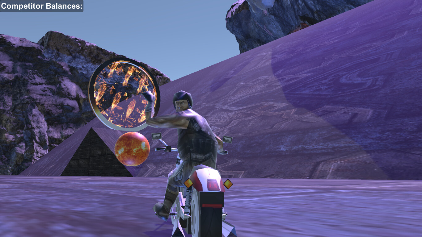 展示遊戲中複雜的立體幾何結構與光影效果。