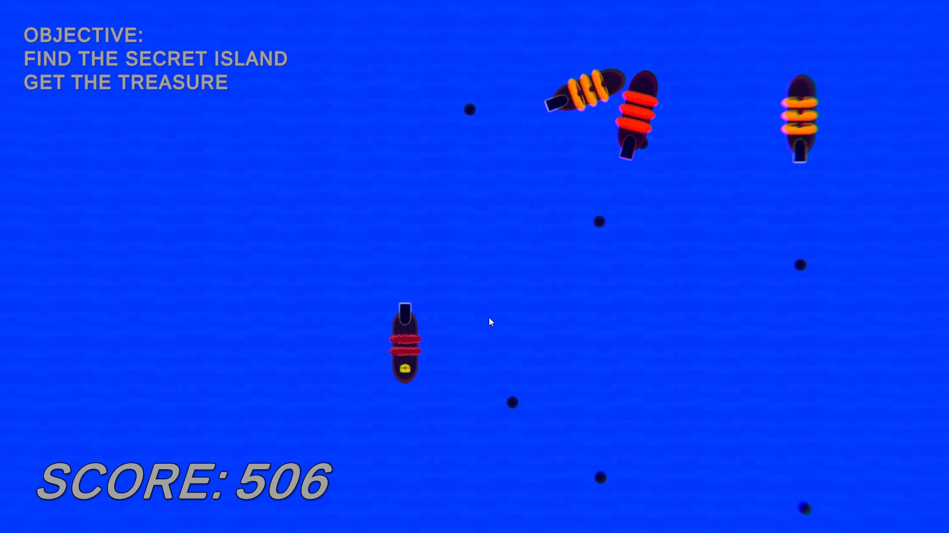 遊戲實機畫面：激烈的海上砲火交戰