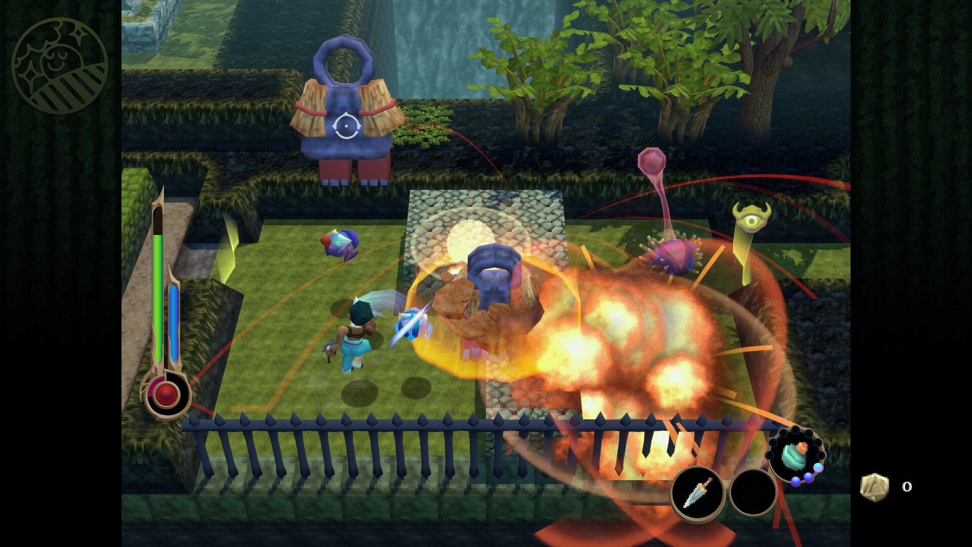 遊戲中的場景設計充滿了神秘感，每個角落都可能隱藏著新的關卡。