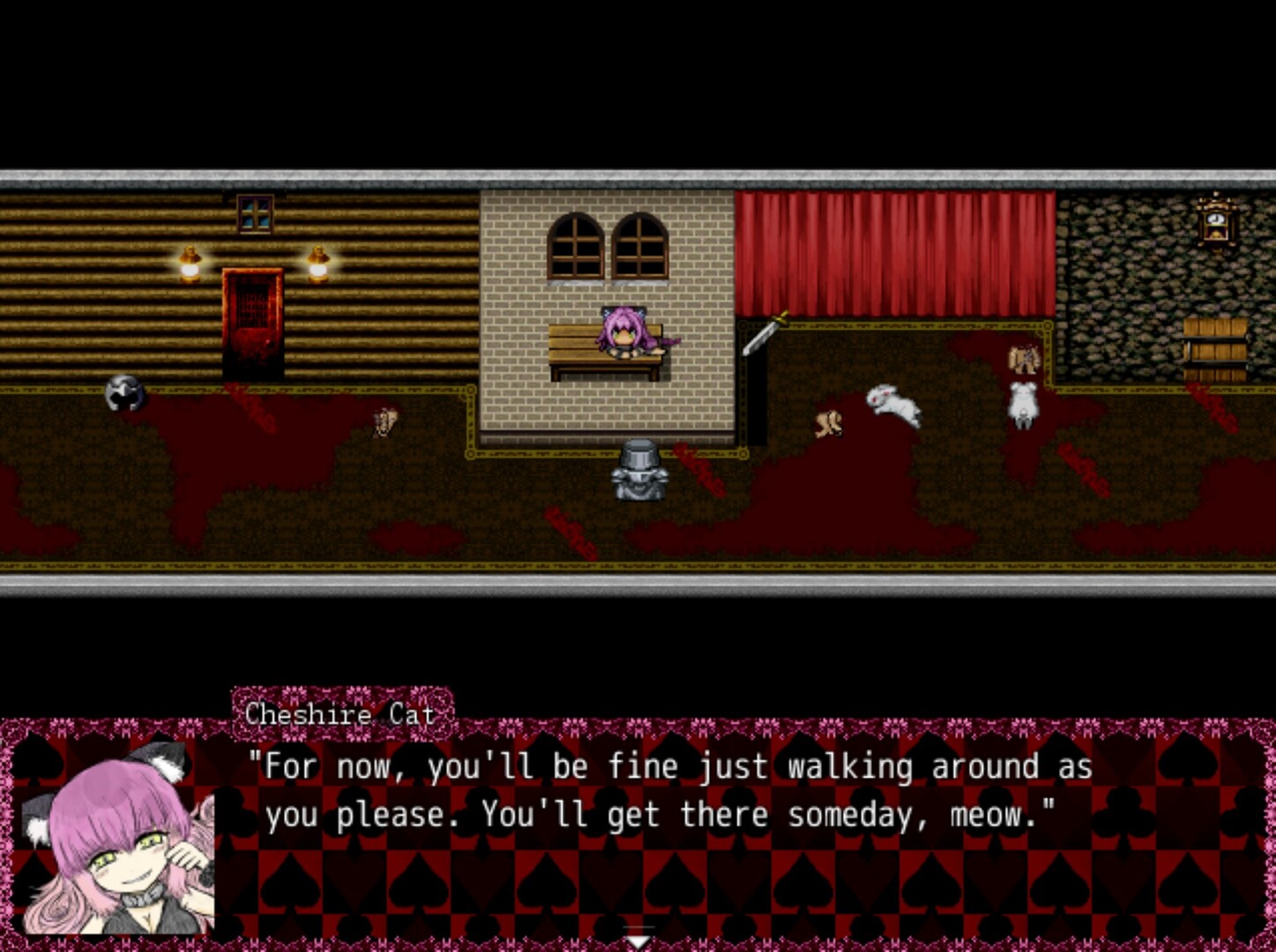 遊戲中的角色面對著未知的前路