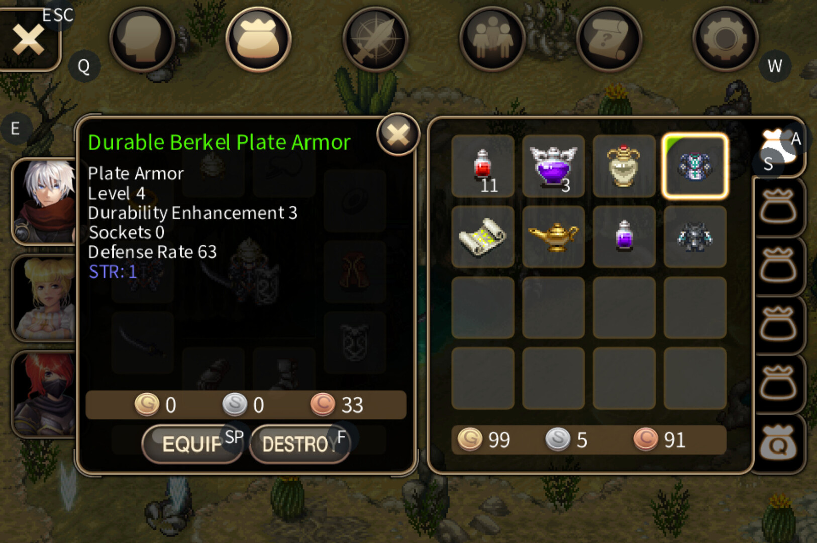 玩家可以自由組建三人小隊,利用不同職業的互補性來挑戰強敵。