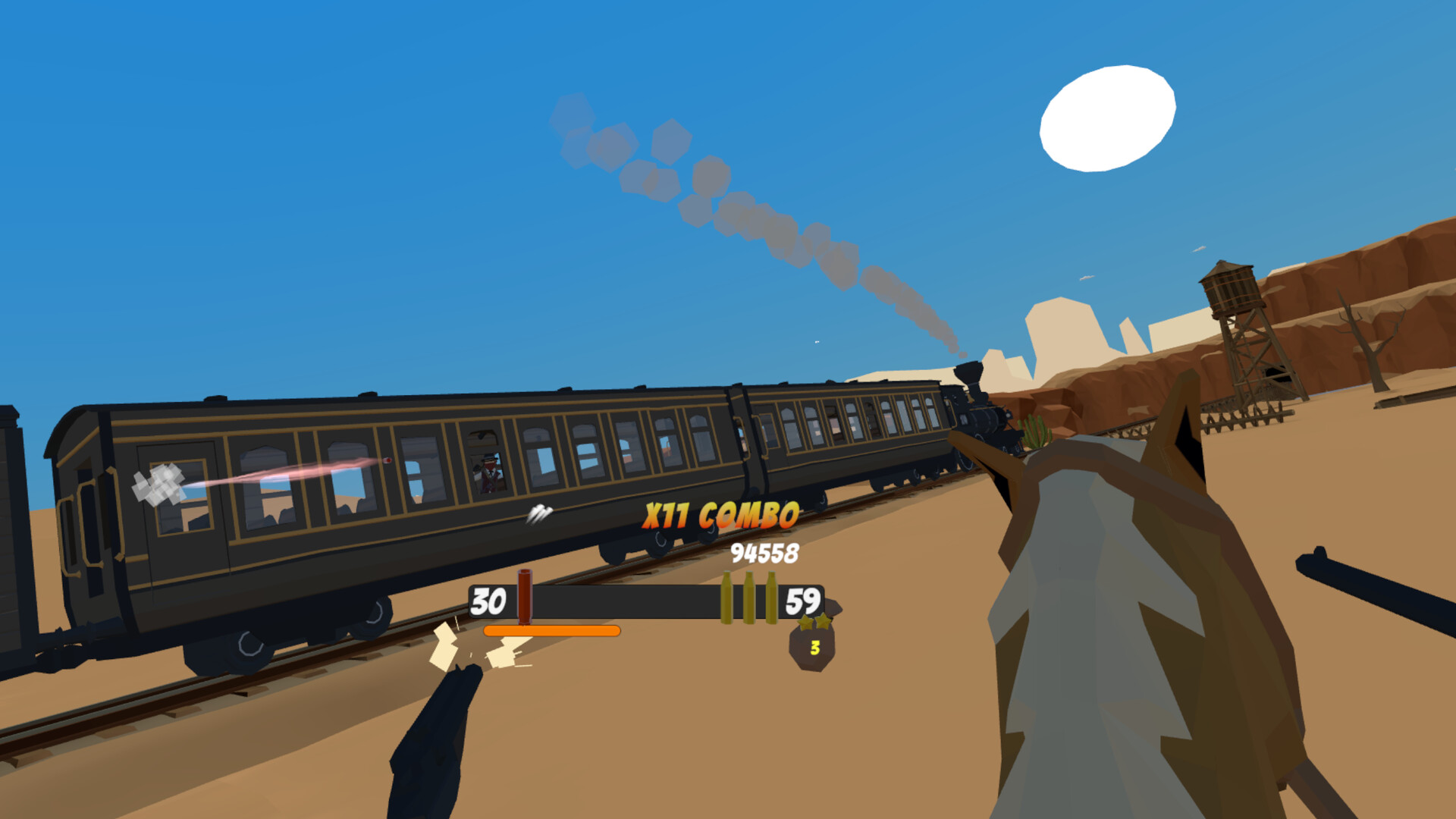 激烈的雙槍射擊體驗