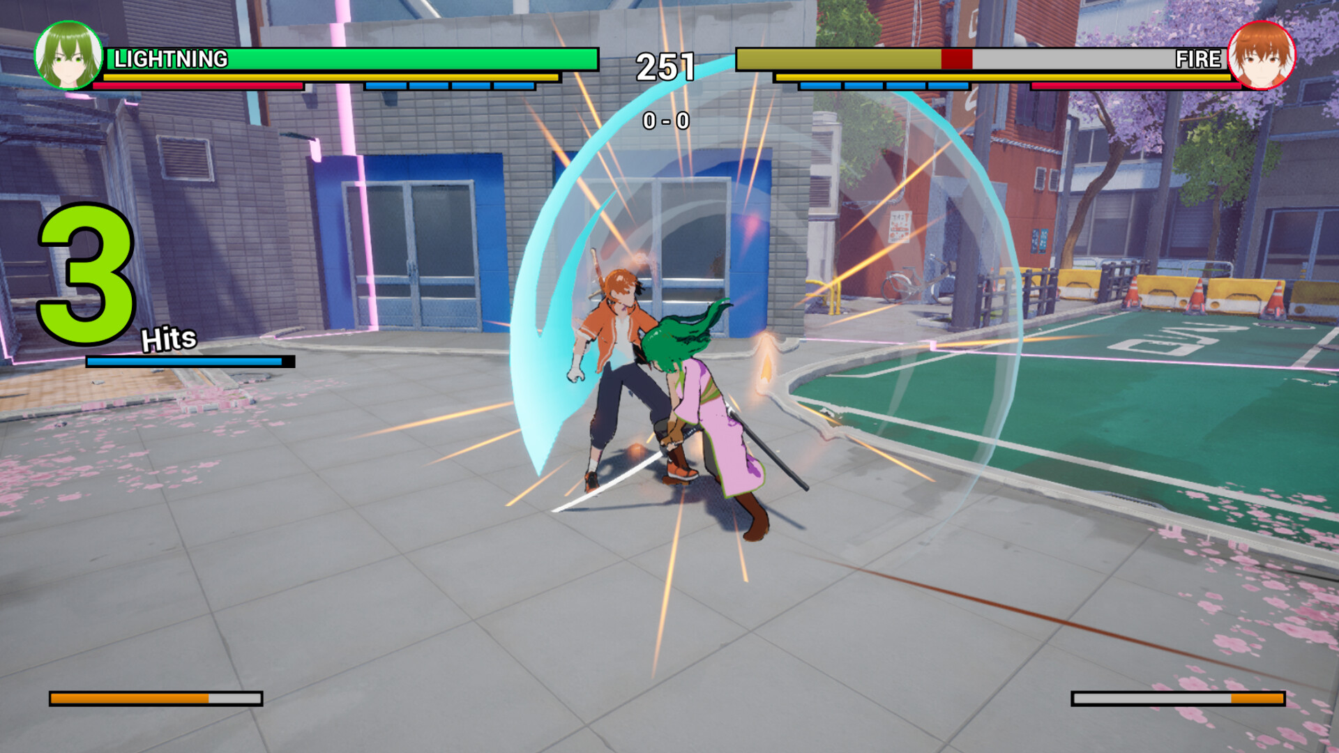 激烈的近身格鬥交鋒