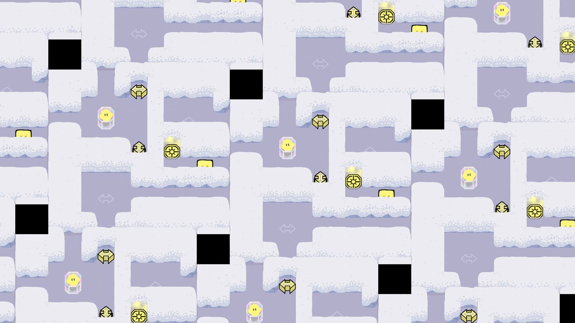 一個具有科幻感的室內謎題場景。