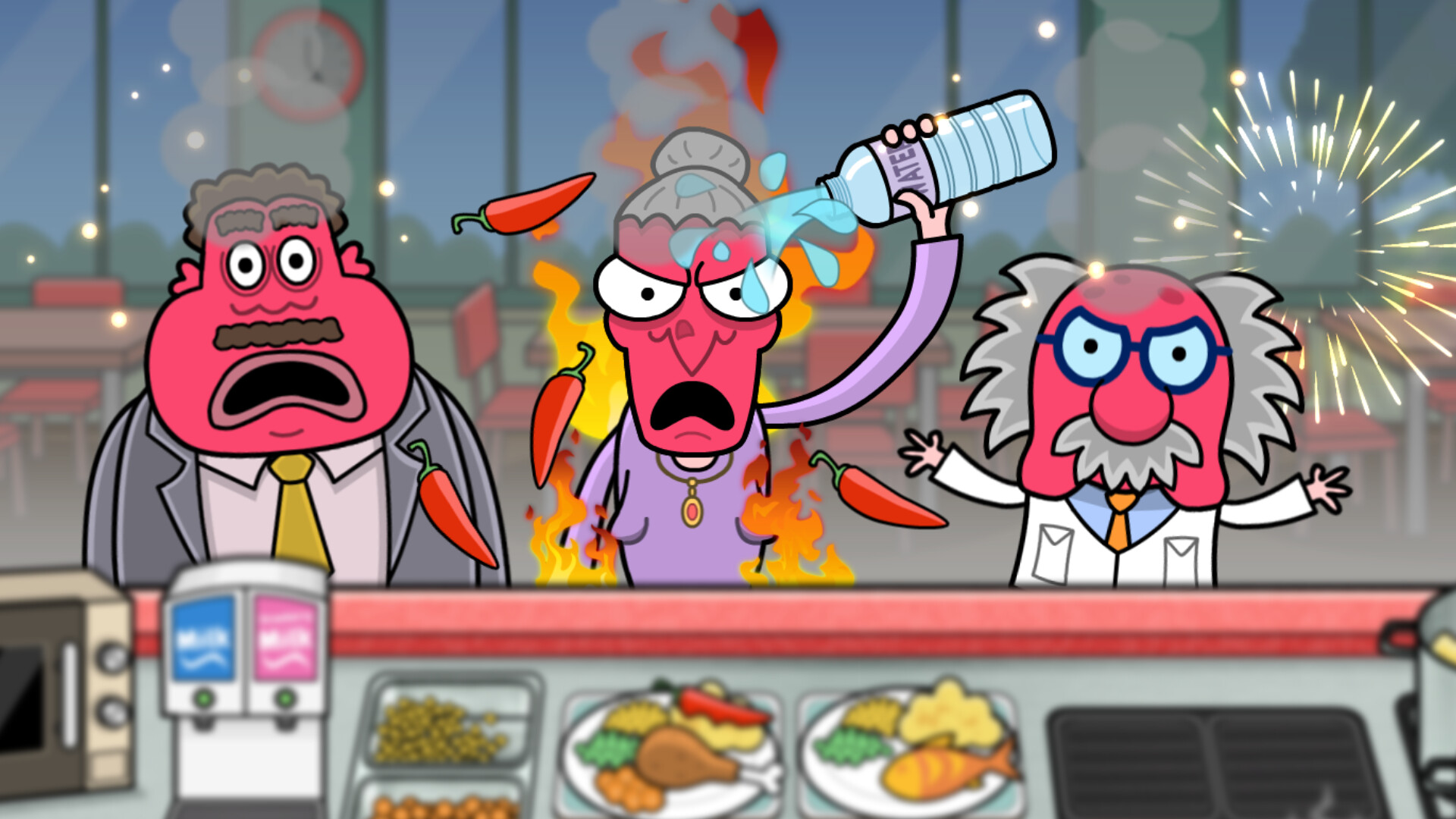 遊戲中的升級商店或菜單界面