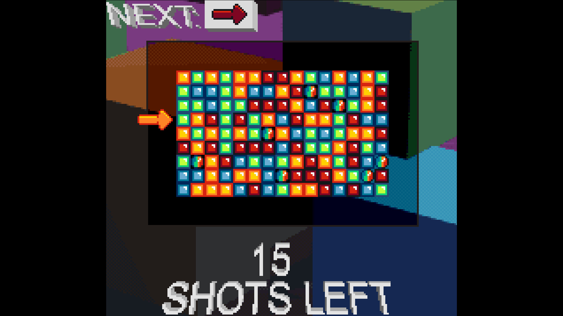 Athena's higher wire 遊戲畫面，玩家需在平台間躲避砲擊