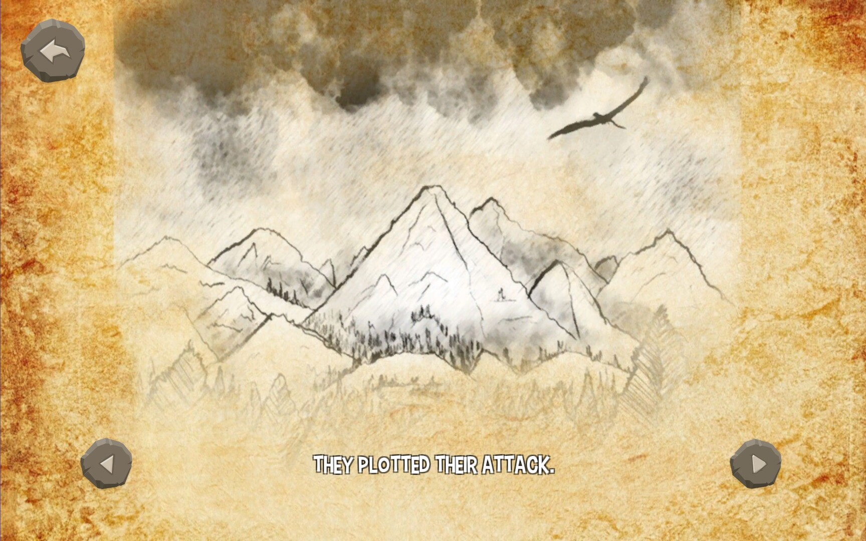 遊戲中的靜態敘事過場或戰略地圖畫面