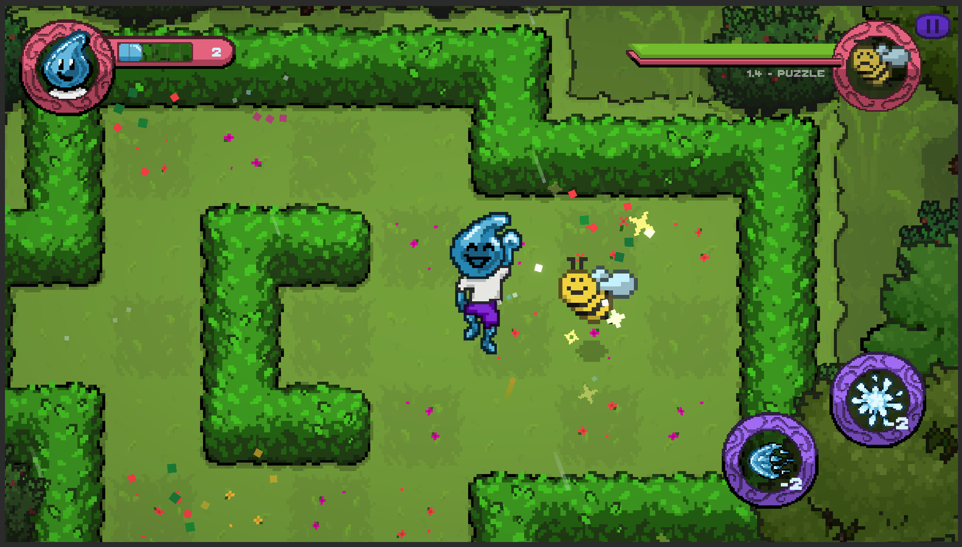 遊戲截圖：美麗的水下與地表互動