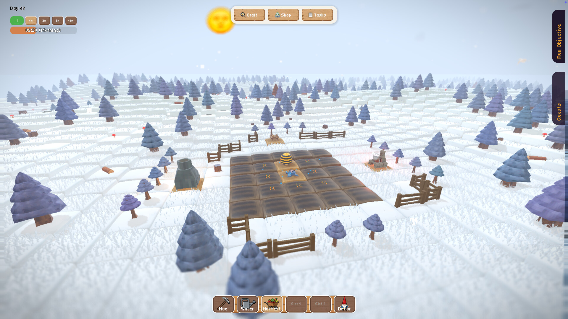 豐富的自動化設施讓後期的大規模種植成為可能。