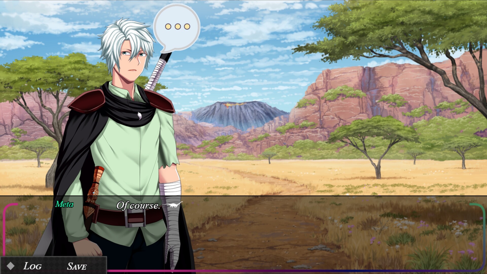 遊戲內角色對話場景展示