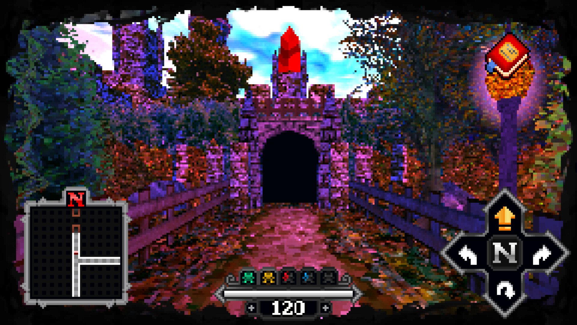 面對巨大的 Boss 級怪物，考驗玩家的勇氣與技巧