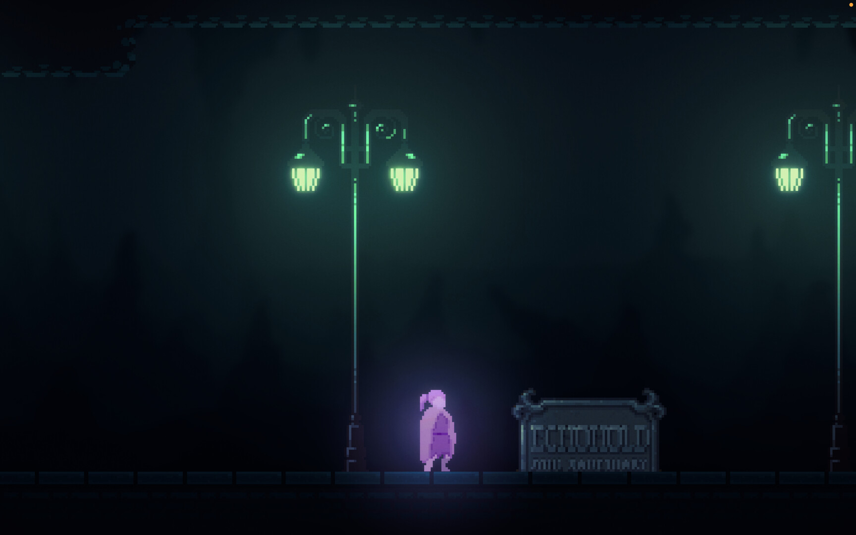 遊戲截圖：角色在廢墟中探索