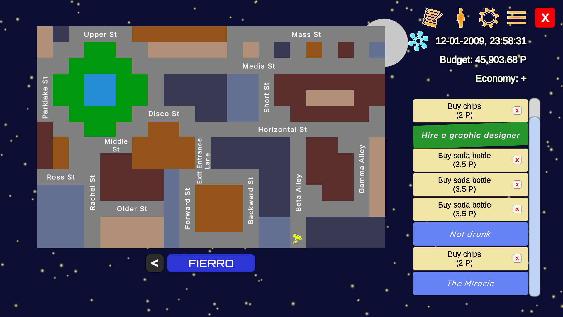 magnat 遊戲經營畫面