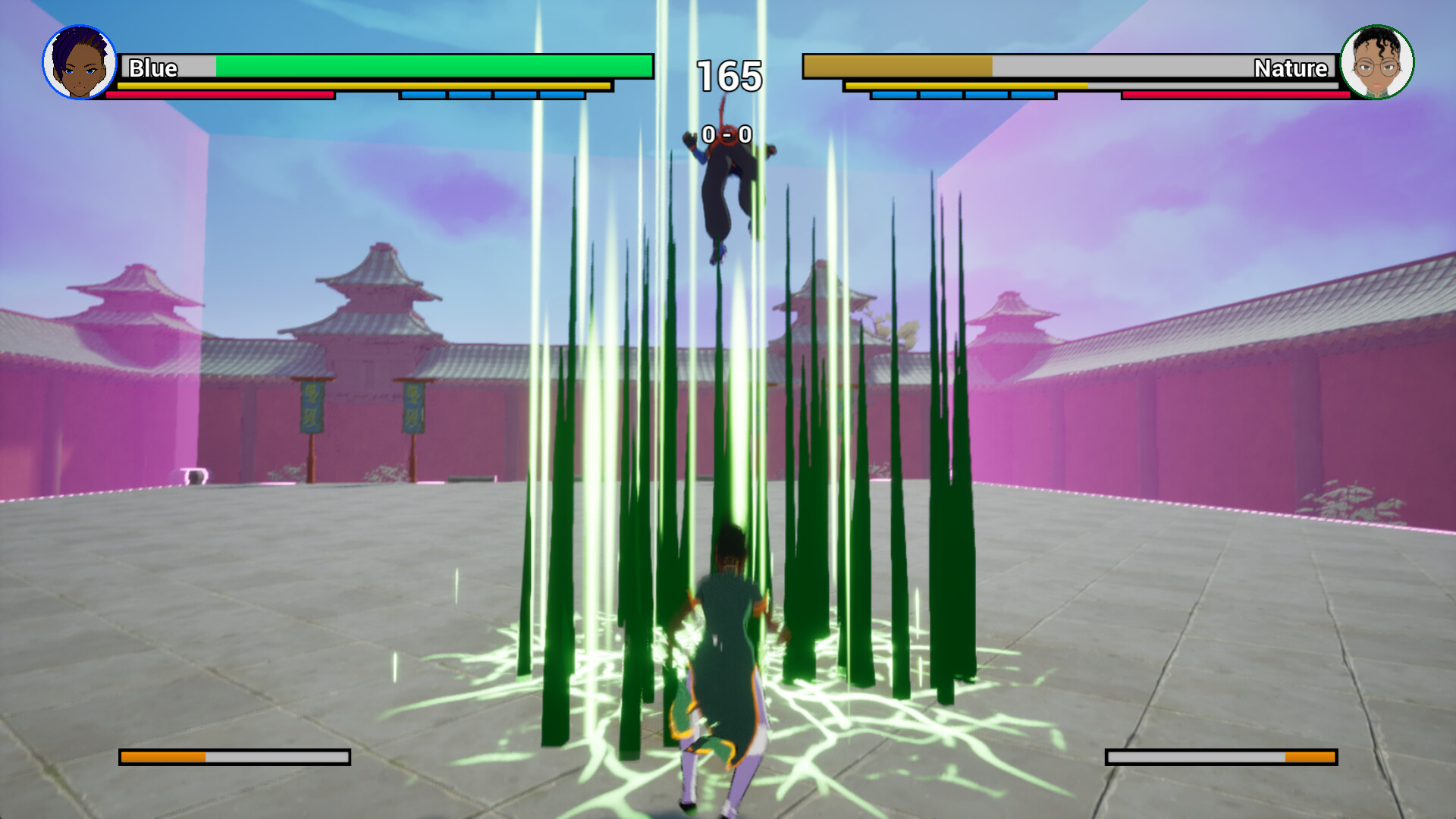 遊戲截圖展示空中連段技巧