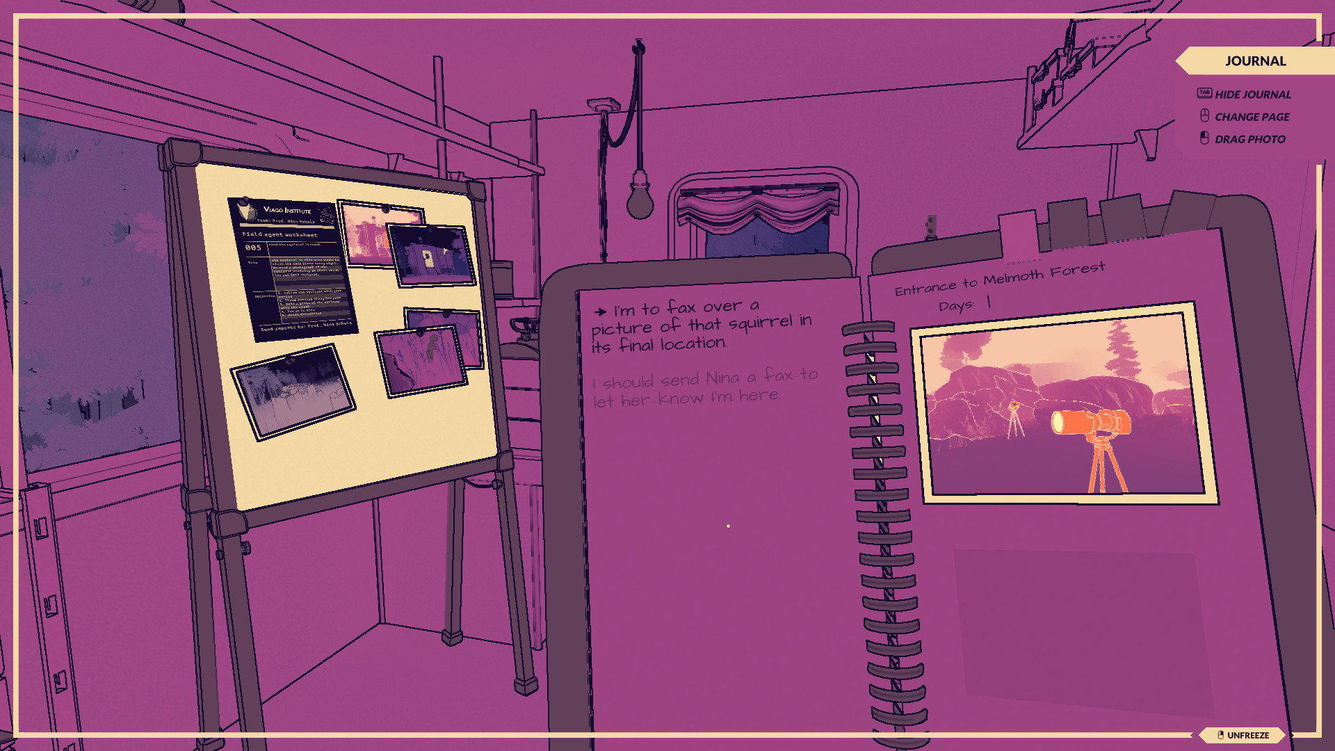 夜晚在森林中進行調查