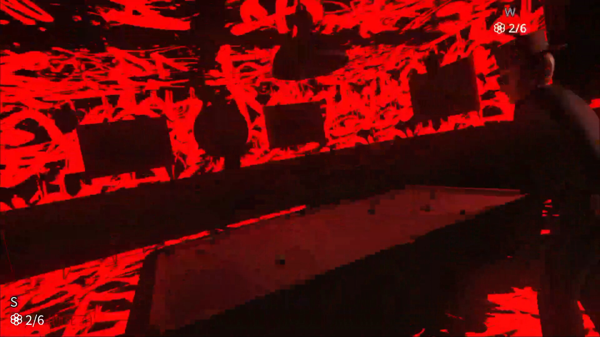 遊戲場景細節，牆上的壁畫與環境設計充滿神秘感