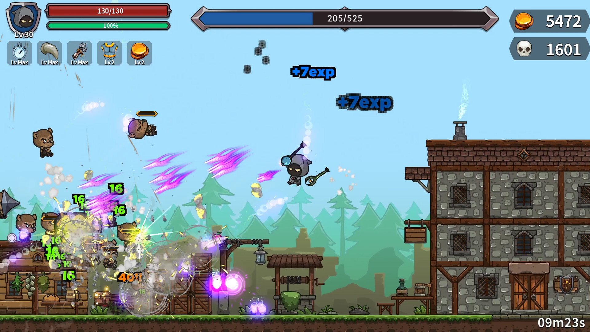 面對海量敵人的戰鬥場景