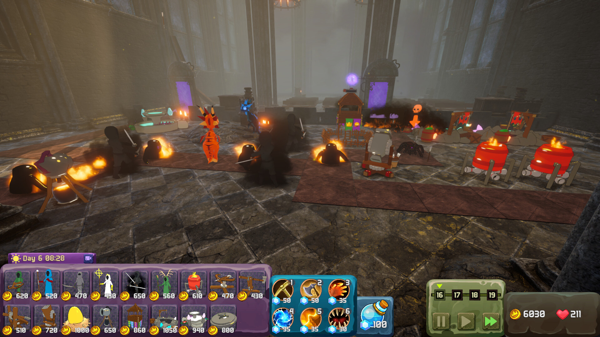 近距離觀察戰場上的防禦塔細節