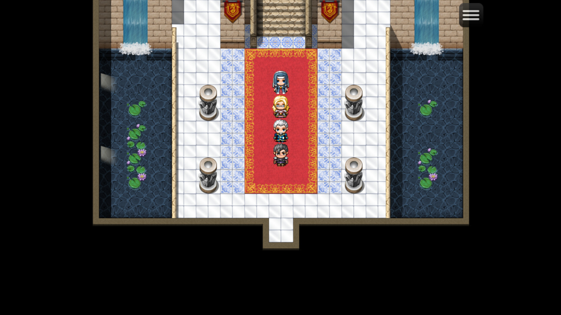 角色在沙漠營地休息,展現了遊戲中的隊伍與生存要素。