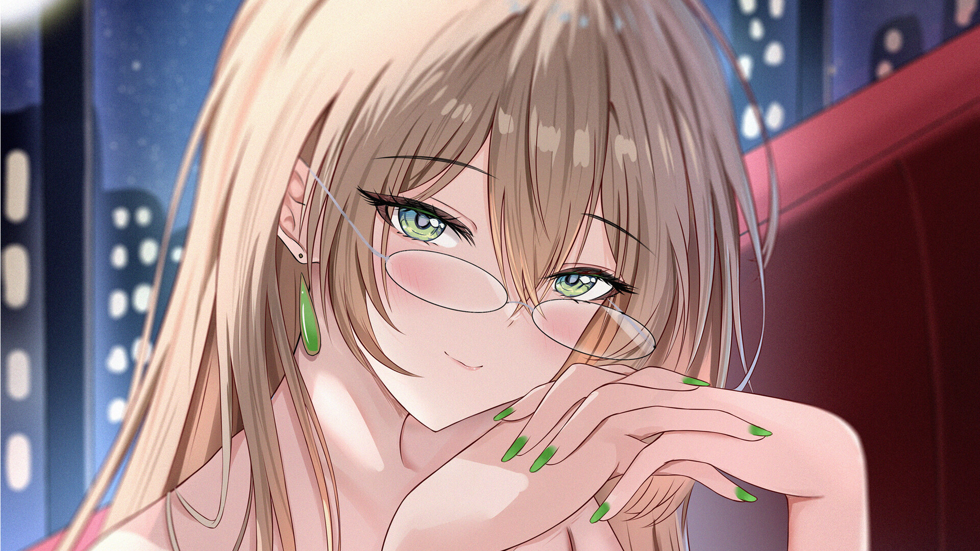 兩位女主角的互動場景，展現了角色之間微妙的關係與情感張力。