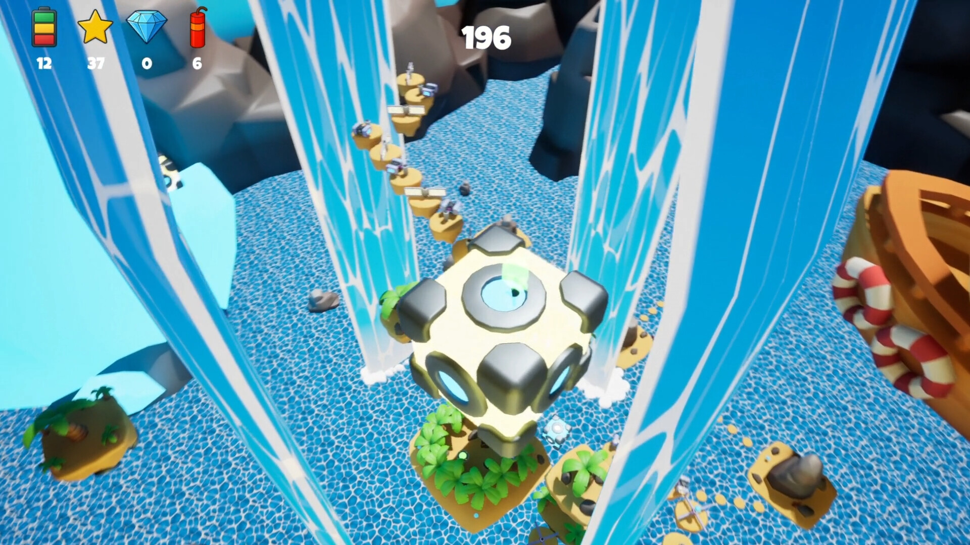 Ghlobot Galaxy 充滿光影的場景