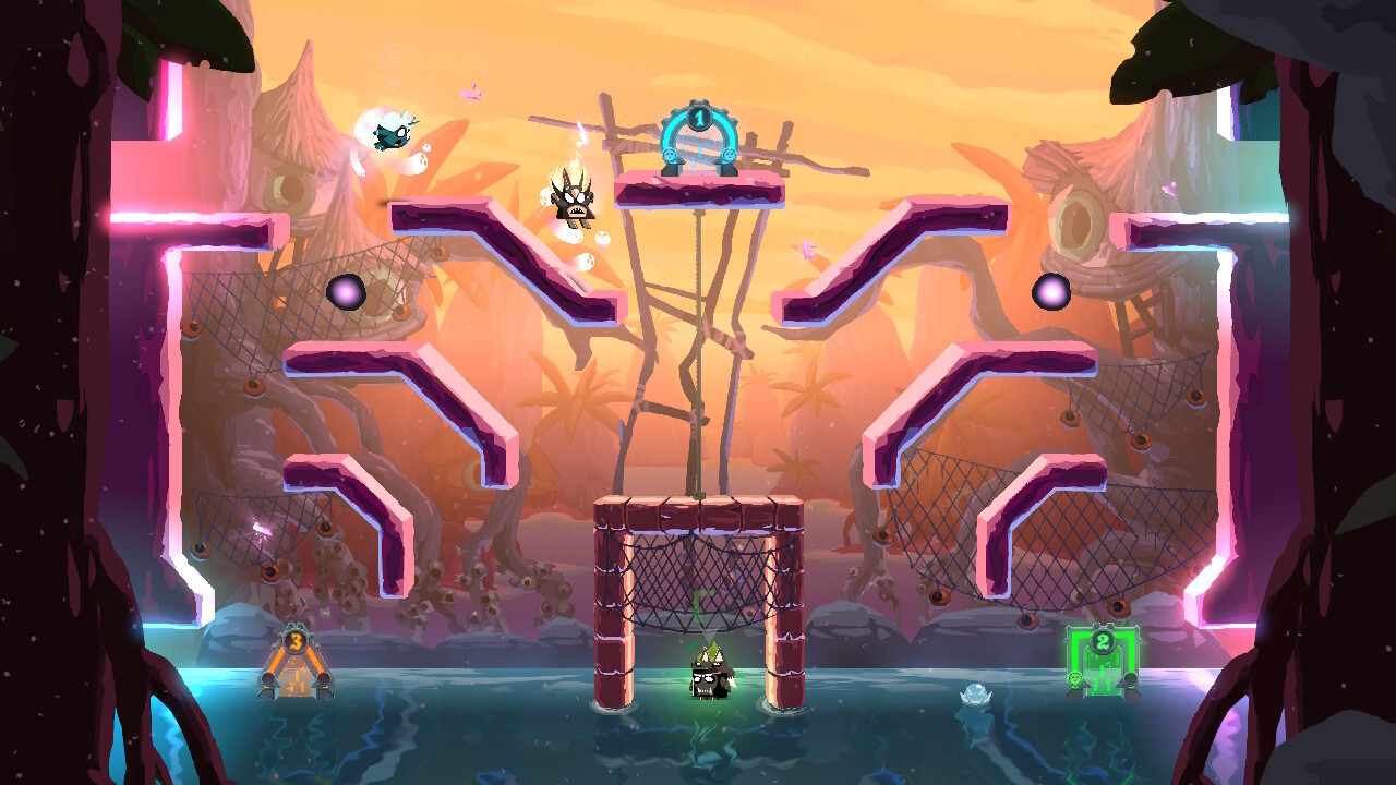 激烈的戰鬥畫面,角色釋放特殊技能,特效華麗充滿張力