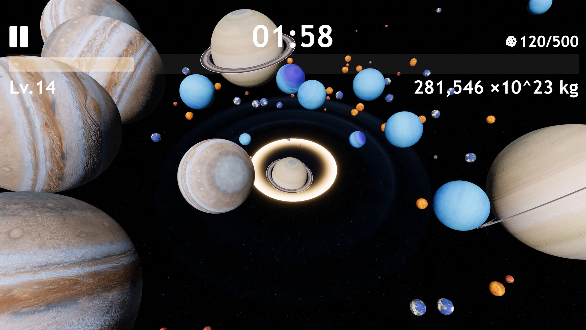 遊戲中的升級介面展示