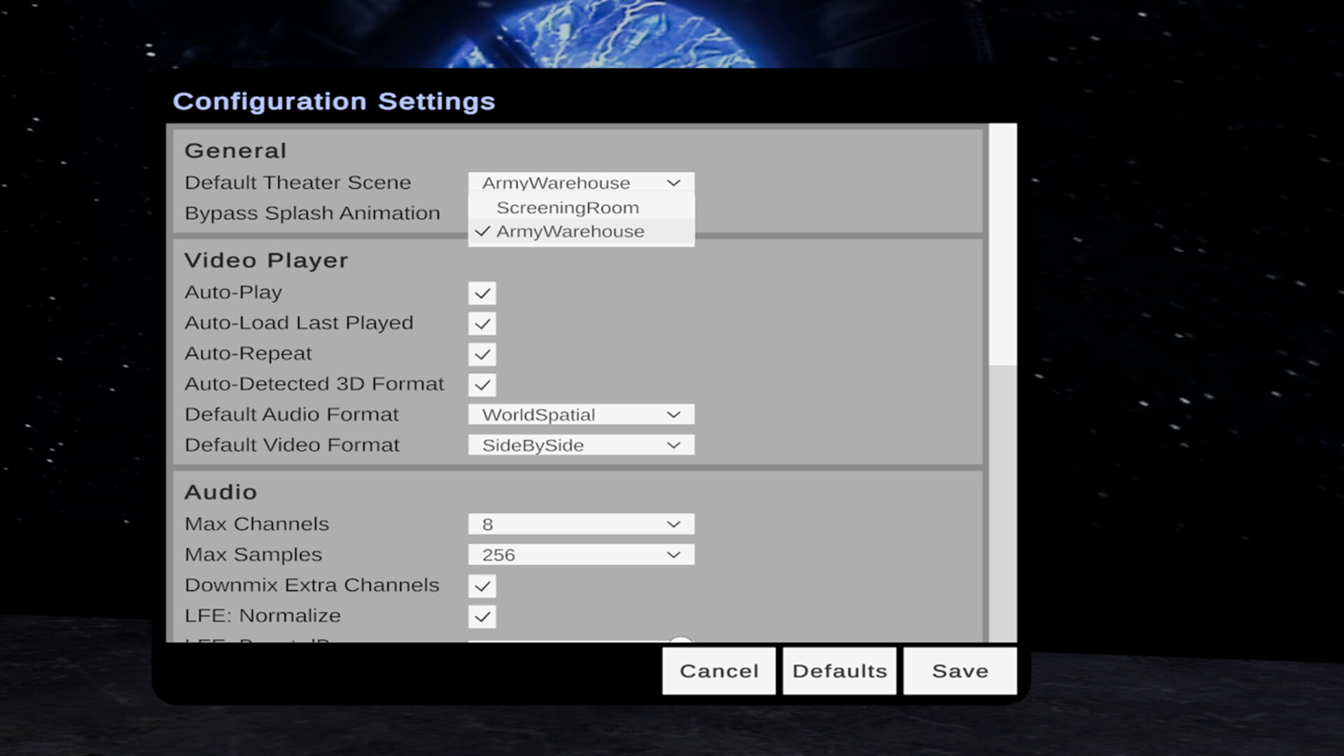虛擬劇院場景展示