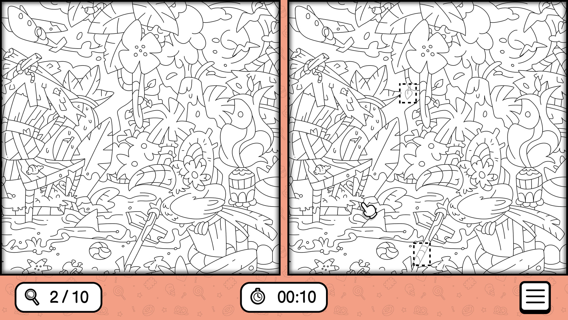 充滿細節的禮物工廠場景，色彩豐富且具童趣