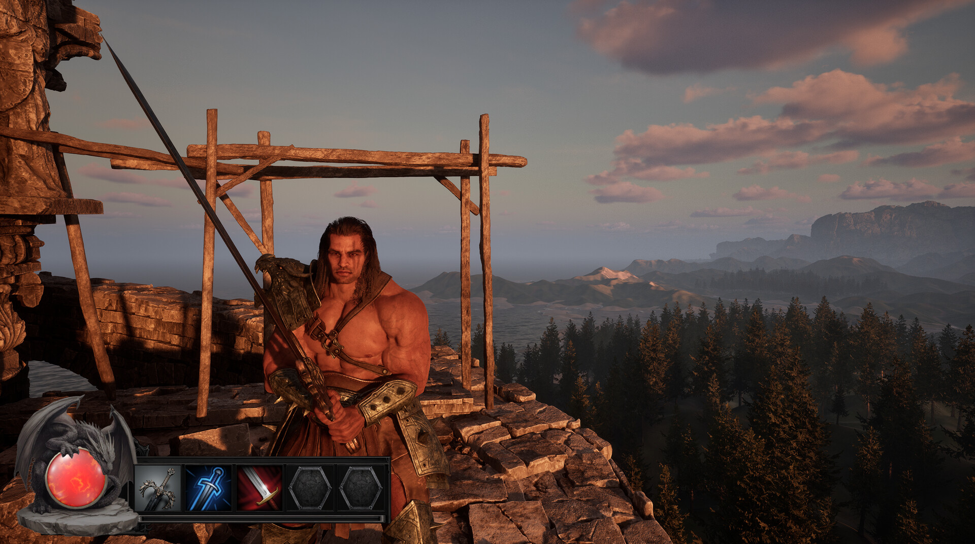 遊戲中的魔法戰鬥場景,粒子特效華麗,展示了法術系統的視覺衝擊力。