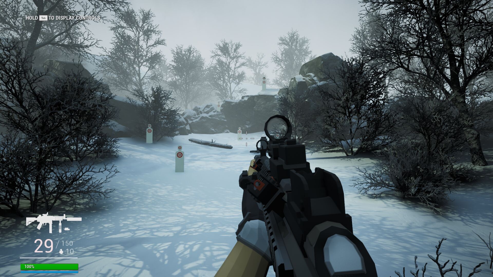 戰鬥場面,可以看到武器模型與配件的細節。