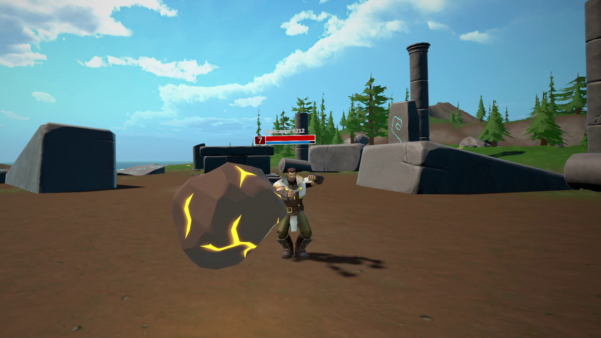 團隊合作,不同元素的法師正在集火攻擊