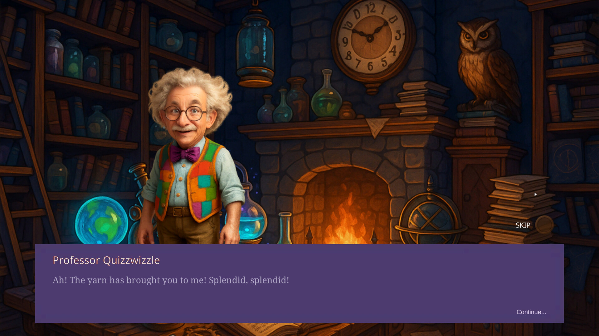 遊戲中穿插的拼圖小遊戲，展示了精美的聖誕藝術插畫。