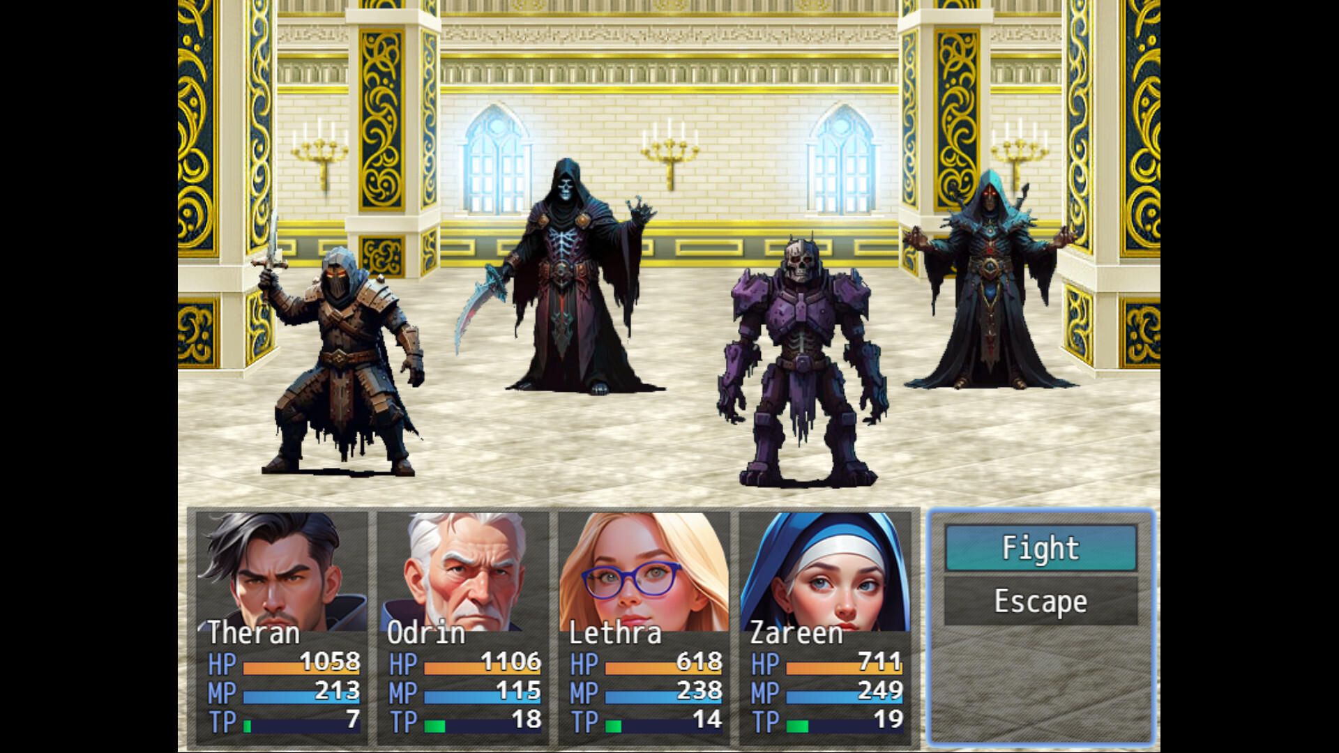 遊戲中的城鎮場景,細膩的像素藝術展現了復古美學。