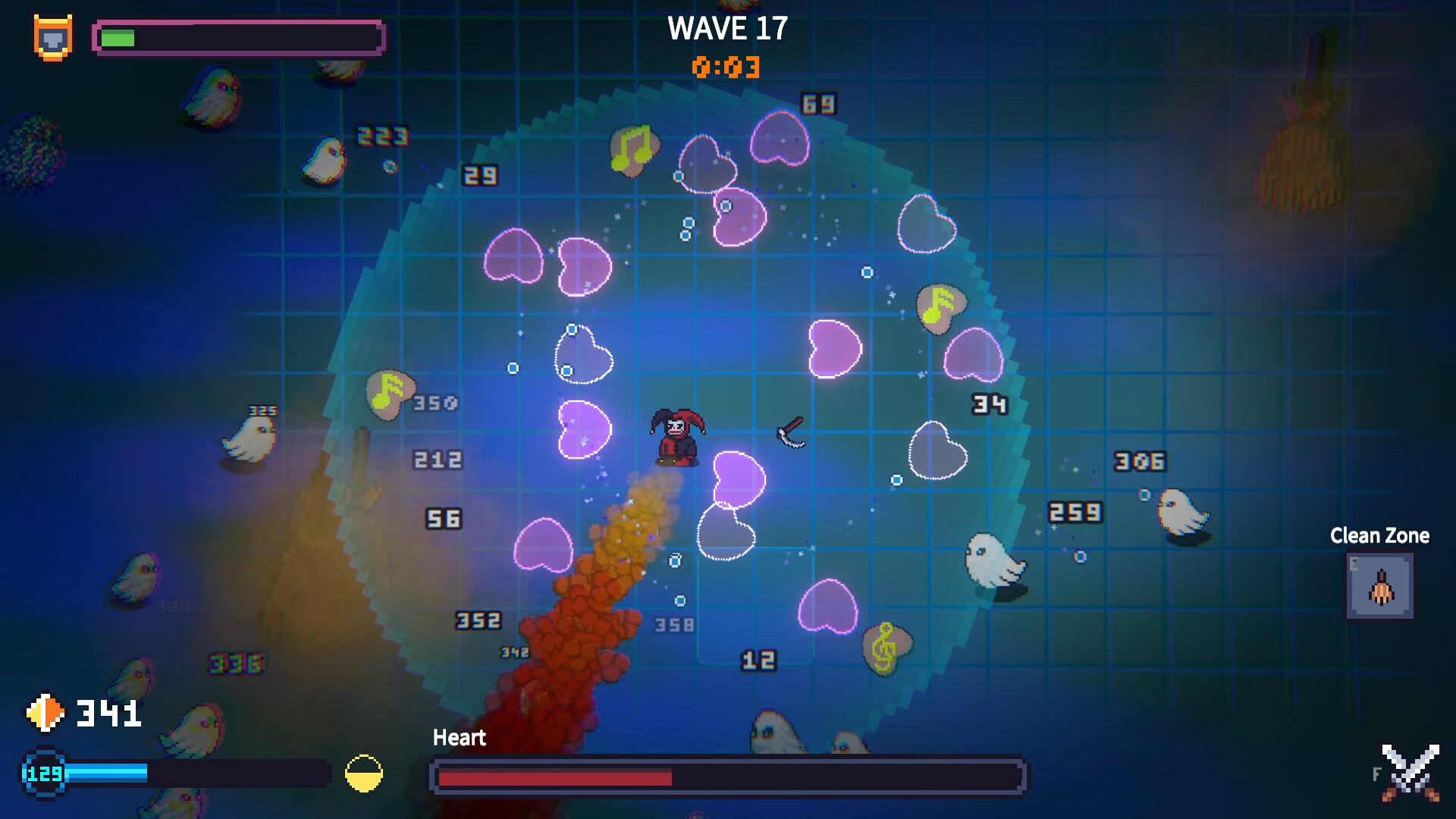 角色選擇與裝備介面,展示了多樣化的符文搭配