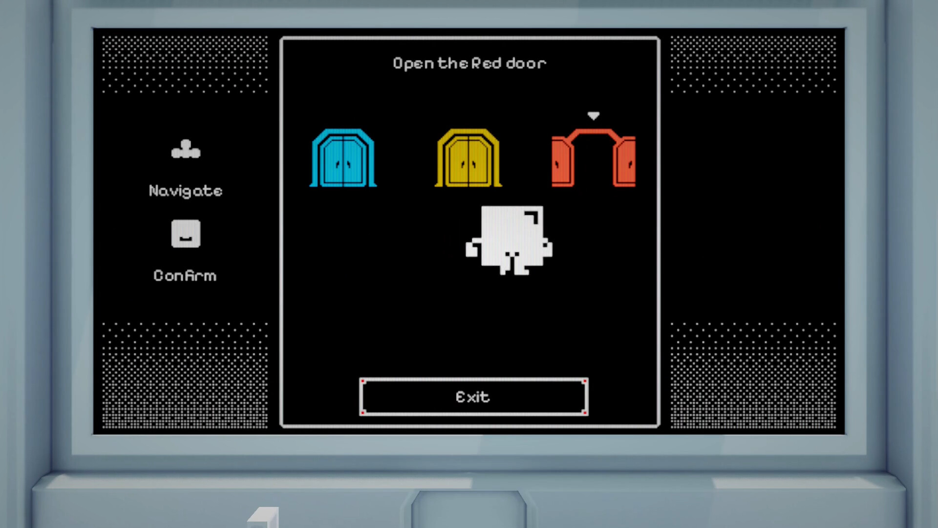 遊戲截圖展示了更加抽象和複雜的場景結構，暗示著心理狀態的變化。