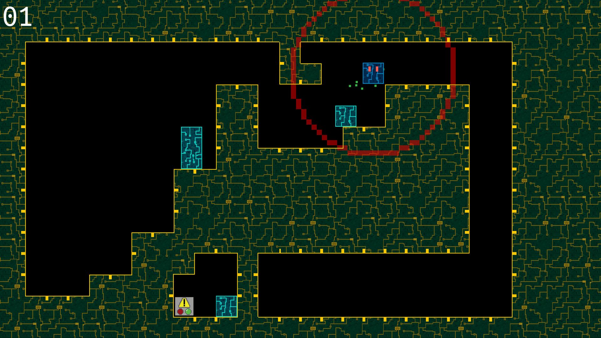 充滿科技感的像素場景