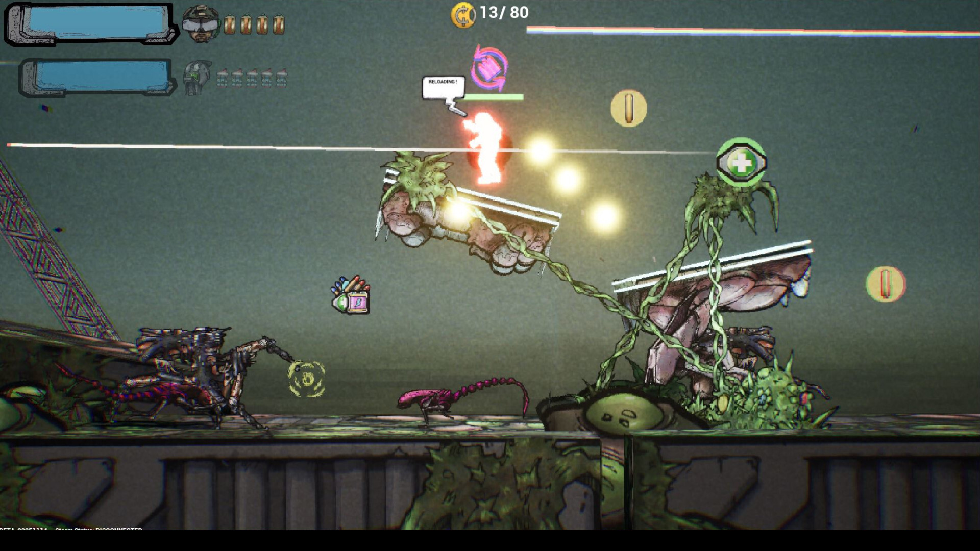 遊戲中的 BOSS 戰畫面