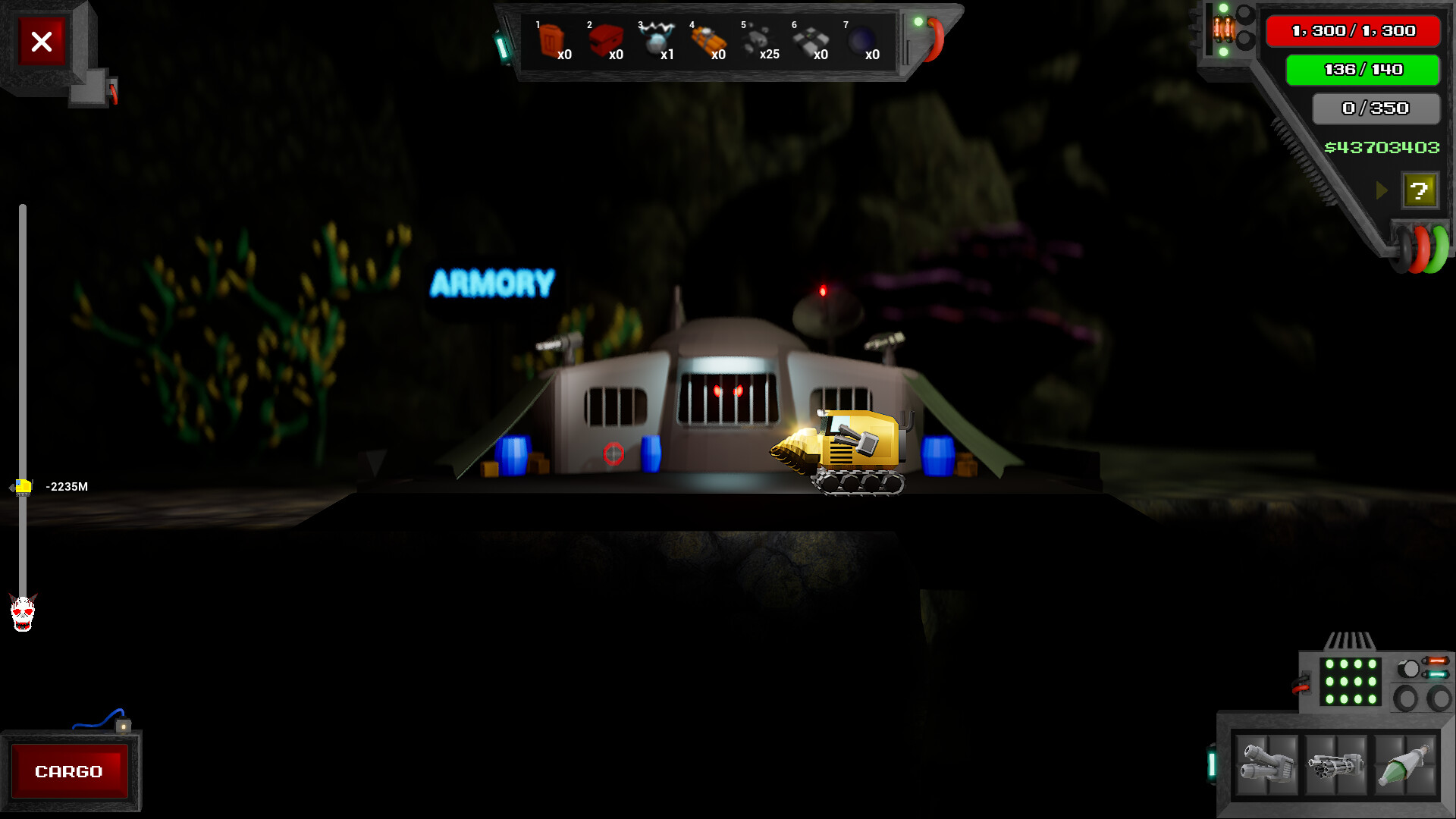 遊戲中的環境破壞效果，可以看到地形被大規模改造