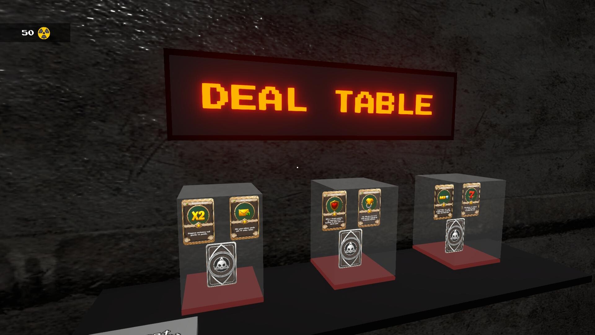 遊戲中的卡牌系統，玩家需要做出艱難的抉擇