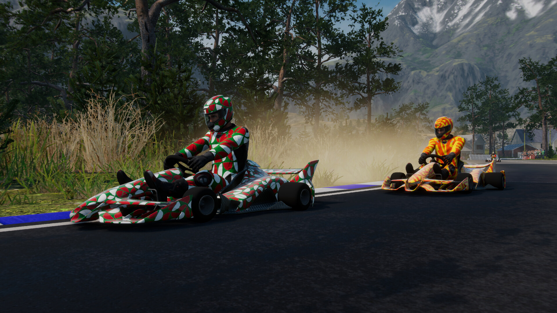 近距離觀看卡丁車細節