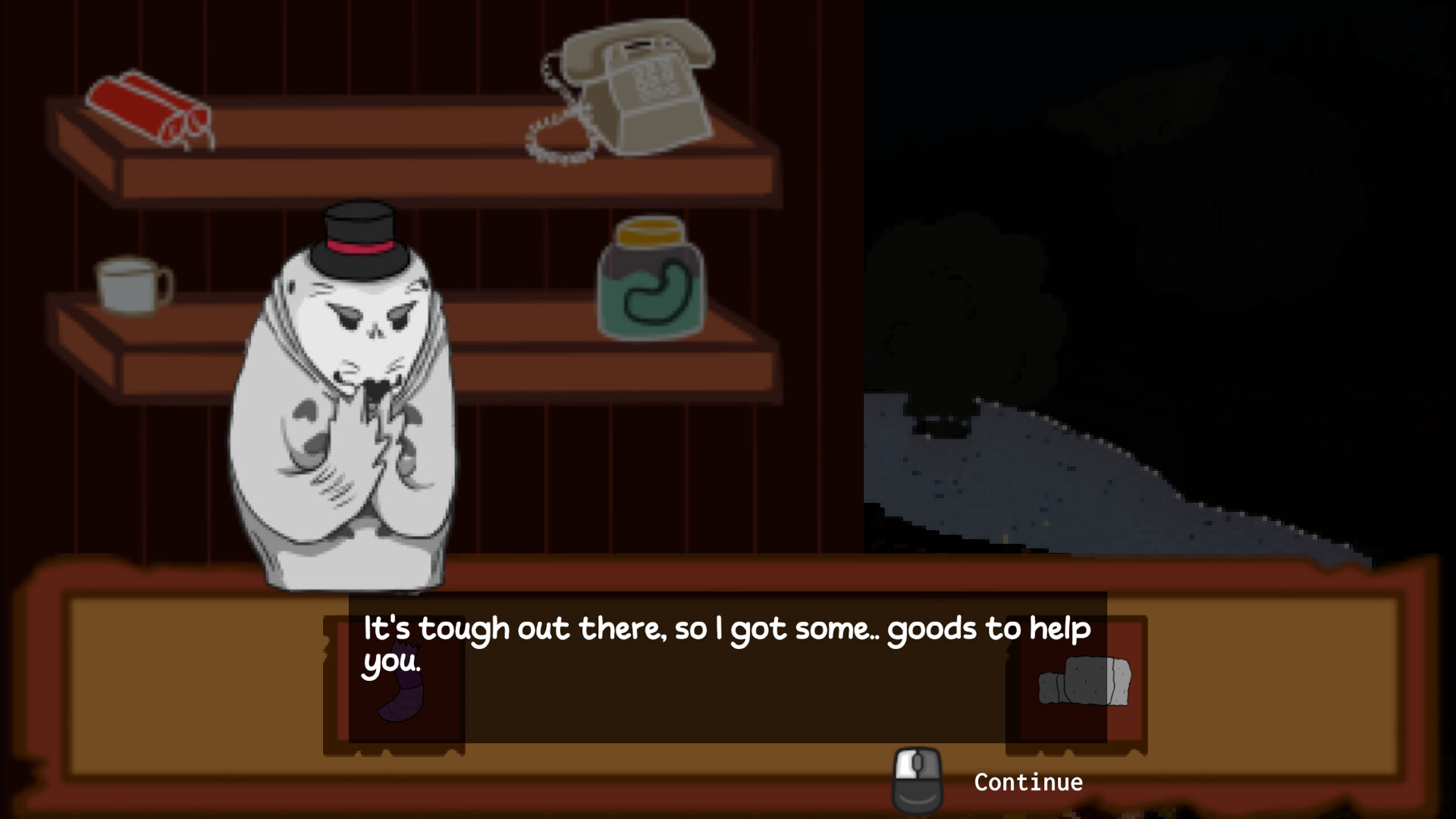 遊戲中的物品欄介面，展示了 RPG 元素